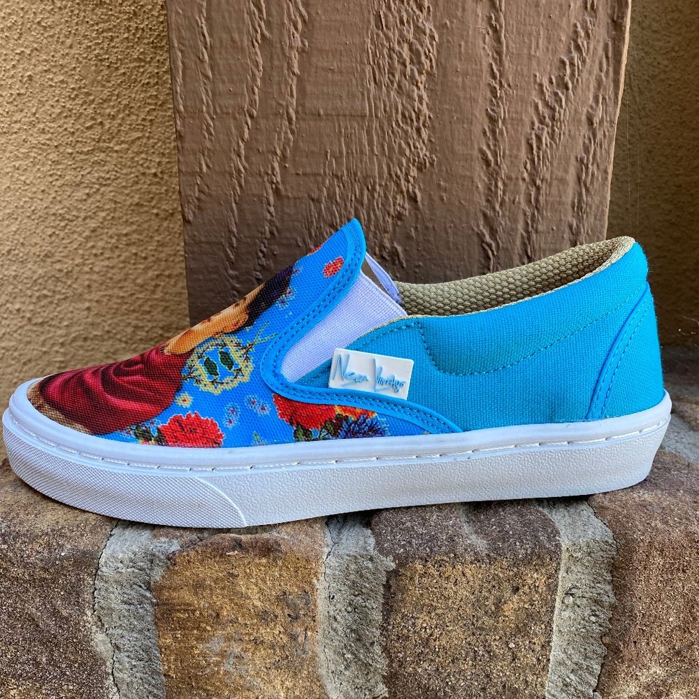 WOMEN'S PRINTED CANVAS SNEAKERS "FRIDA KAHLO " - Picture 6 of 6